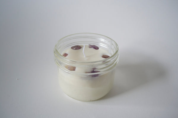 Third Eye Chakra Crystal Candle