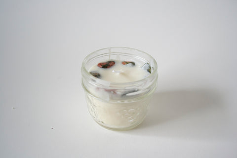 Heart Chakra Crystal Candle
