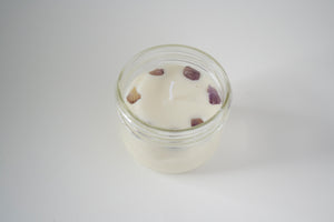 Third Eye Chakra Crystal Candle