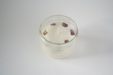 Third Eye Chakra Crystal Candle